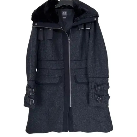A/X Armani Exchange size small wool pea coat in great condition - Picture 7 of 7